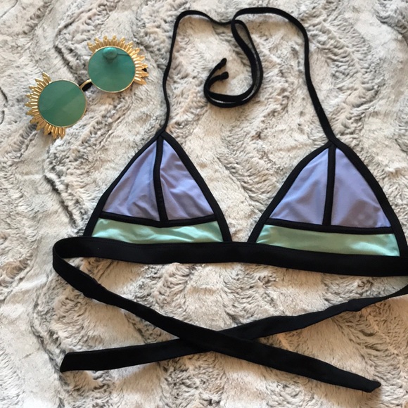 Xhilaration Other - Purple and blue bikini top
